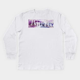 Master Key in Amethyst Kids Long Sleeve T-Shirt